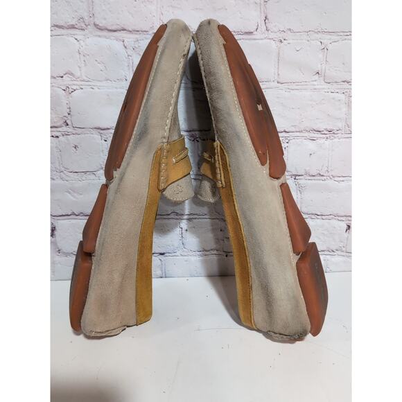 Donald J. Pliner Mens Vergil Tan Brown Suede Slip-On Driving Loafer Shoes 11.5 - Picture 7 of 15